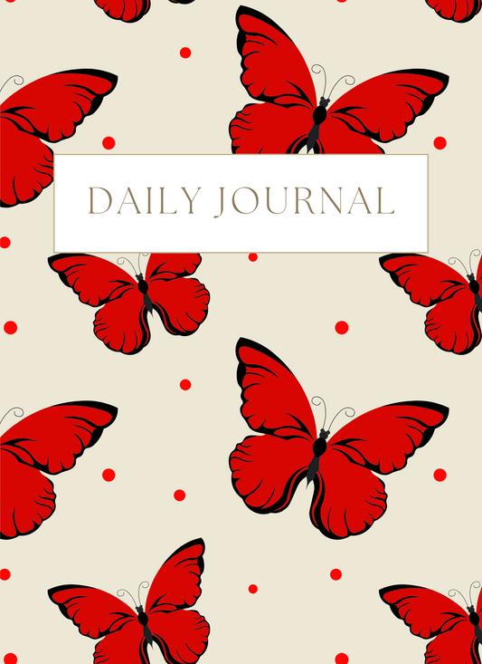 Bold Flight: Red Butterfly Daily Journal